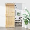 vidaXL Sliding Door with Hardware Set 80x210 cm Solid Wood Pine