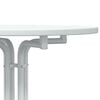 vidaXL Bar Table White &Oslash;70x110 cm Engineered Wood and Steel