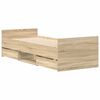 vidaXL Bed Frame without Mattress Sonoma Oak 100x200 cm