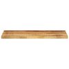 vidaXL Table Top 90x40x2.5 cm Rectangular Solid Wood Rough Mango