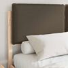 vidaXL Bed Frame with Upholstered Headboard Taupe 140 x 190 cm