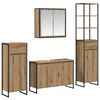 vidaXL Bathroom Furniture Set 4 pcs Artisan Oak Engineered Wood