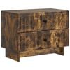 vidaXL Bedside Cabinet Smoked Oak 62 x 34.5 x 47.5 cm Engineered Wood