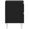vidaXL Bedside Cabinet Black oak 40 x 35 x 50 cm Engineered wood