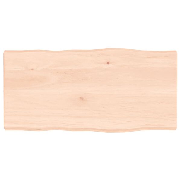 vidaXL Table Top 80x40x(2-4) cm Untreated Solid Wood Live Edge