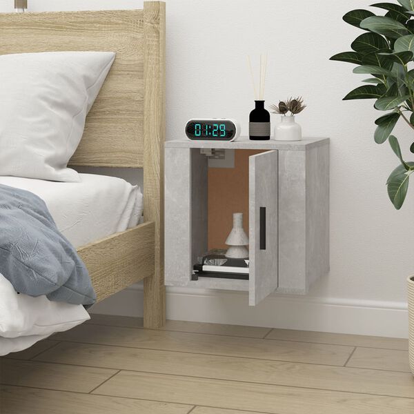 vidaXL Wall Mounted TV Cabinet Concrete Grey 40x34,5x40 cm