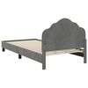 vidaXL Children's Bed Frame with Headboard Dark Grey 90 x 190 cm