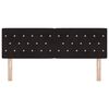 vidaXL Headboard with Headboard Black 160 cm Faux Leather