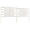 vidaXL Headboard | White | Solid pine wood | Standard | Decorative Inlays