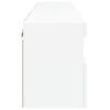 vidaXL TV Wall Cabinets with LED Lights 2 pcs White 60x30x40 cm