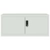 vidaXL File Cabinet Light Grey 90x40x145 cm Steel