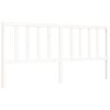 vidaXL Bed Frame without Mattress White 200x200 cm Solid Wood Pine