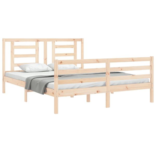vidaXL Bed Frame without Mattress 160x200 cm Solid Wood