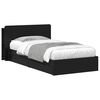 vidaXL Bed Frame with Storage Black 75 x 190 cm Engineered Wood