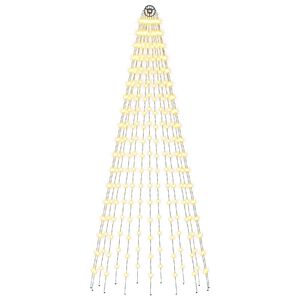 vidaXL Christmas Tree Light with Spikes 270 LEDs Warm White and