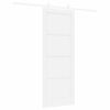 vidaXL Sliding Door ORKDAL White 78 x 202 cm Solid Pine Wood