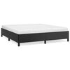 vidaXL Bed Frame without Mattress Black Super King Faux Leather
