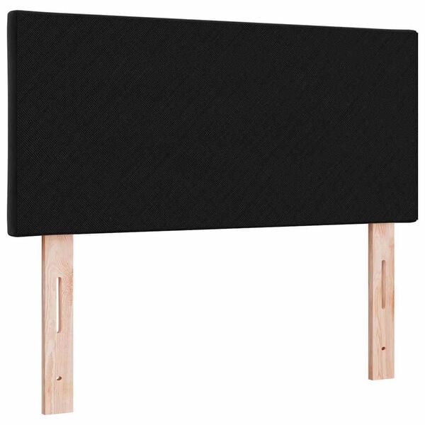 vidaXL Headboard Height Adjustable with Headboard Black 90 cm Velvet