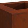 vidaXL Fire Pit Brown 60 x 60 x 30 cm Weathering Steel