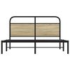 vidaXL Bed Frame Without Mattress 150x200 cm King Size Sonoma Oak Engineered Wood