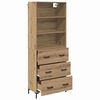 vidaXL Highboard Artisan Oak 69.5 x 34 x 180 cm Engineered Wood