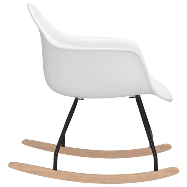 vidaXL Rocking Chair White PP