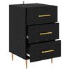 vidaXL Bedside Cabinet Black Oak 40 x 40 x 66 cm Engineered Wood