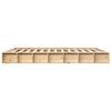 vidaXL Bed Frame without Mattress 150x200 cm King Size King Size Solid Wood
