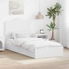 vidaXL Storage Bed with Headboard White 75 x 190 cm Engineered Wood