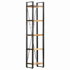 vidaXL Bookcase | Natural wood and black