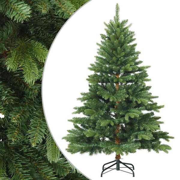 vidaXL Artificial Hinged Christmas Tree Green 150 cm PVC, PE and steel