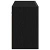 vidaXL Bathroom Wall Cabinet Black 100x25x40 cm Engineered Wood