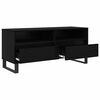 vidaXL TV Cabinet with Drawer Black Oak 100 x 34.5 x 44.5 cm