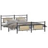 vidaXL Metal Bed Frame without Mattress Sonoma Oak 183x213 cm