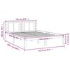 vidaXL Bed Frame without Mattress White 120x200 cm Solid Wood Pine