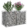 vidaXL Gabion Raised Bed Silver 100 x 50 x 60 cm Galvanised Steel