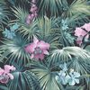 Noordwand Wallpaper Tropical Flowers Green