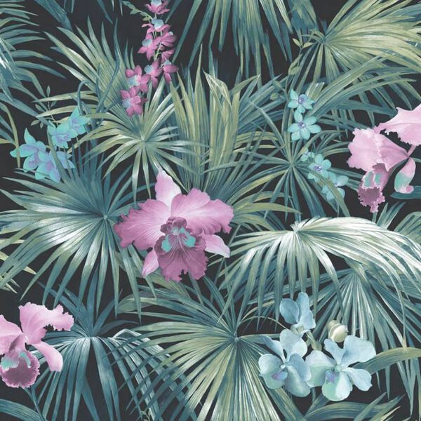 Noordwand Wallpaper Tropical Flowers Green