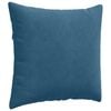 vidaXL Sofa Pillows 2 pcs Blue 45 x 45 cm Corduroy Fabric