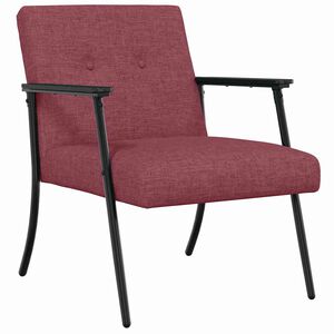 vidaXL Armchair Wine Red 59 x 75 x 78 cm Fabric