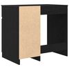 vidaXL Desk Black Oak 86x49x76 cm Engineered Wood