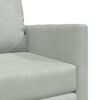 vidaXL Folding Sofa Bed Light Grey 74 x 77 x 81 cm Velvet