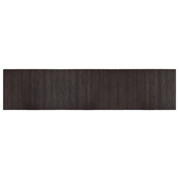 vidaXL Rug Rectangular Dark Brown 70x300 cm Bamboo