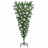 vidaXL Upside-down Artificial Pre-lit Christmas Tree with Ball Set PVC