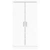 vidaXL Shoe Cabinet High Gloss White 55x35x108 cm Engineered Wood