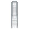 vidaXL Gabion Basket with Cover 600x50x200 cm Galvanised Iron