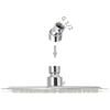 vidaXL Rain Shower Head 2 pcs Stainless Steel &Oslash; 20 cm