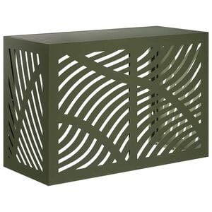 vidaXL Air Conditioner Cover Olive Green 90 x 40 x 60 cm Steel