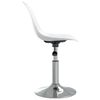 vidaXL Swivel Dining Chairs 6 pcs White PP