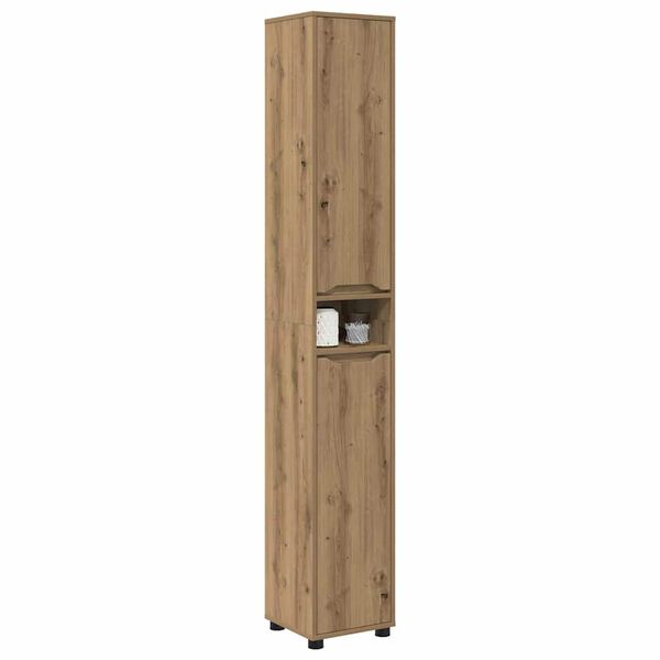 vidaXL Bathroom Cabinet Artisan Oak 30.5 x 30 x 195 cm Engineered Wood